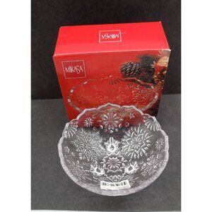 Mikasa Snowflake Footed Bowl 5 Inch Japan Vintage